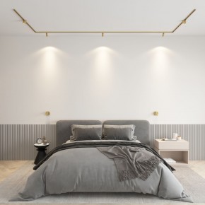 DK5072-SB Бра SHINE WALL со светодиодом, D104*H68, IP20, 3000К, 3W, RA?90, сатинированная латунь, алюминий в Новоуральске - novouralsk.mebel24.online | фото 4