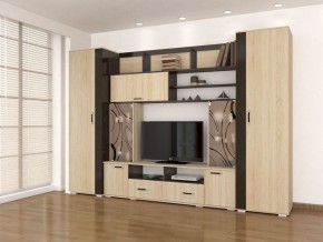 Гостиная Оскар-18-2 дуб сонома-венге в Новоуральске - novouralsk.mebel24.online | фото