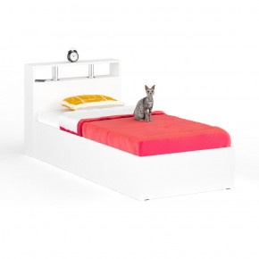Камелия Кровать 0900, цвет белый, ШхГхВ 93,5х217х78,2 см., сп.м. 900х2000 мм., без матраса, основание есть в Новоуральске - novouralsk.mebel24.online | фото 2