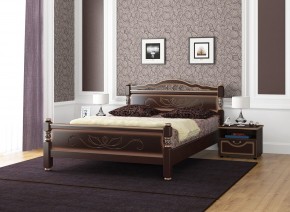 КАРИНА-5 Кровать из массива 900 (Темный орех) в Новоуральске - novouralsk.mebel24.online | фото