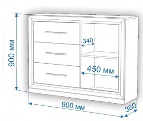 Комод Нобиле Км-120/38 ФГ в Новоуральске - novouralsk.mebel24.online | фото 2