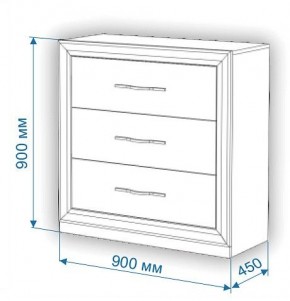 Комод Нобиле Км-90/45 в Новоуральске - novouralsk.mebel24.online | фото 3