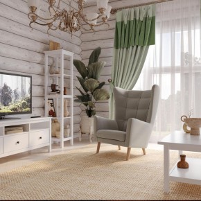 Кресло для отдыха Саари светло-серое, ткань рогожка в Новоуральске - novouralsk.mebel24.online | фото 4