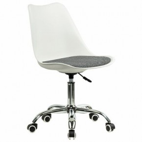 Кресло стул BRABIX "Eames MG-310 CH", хром, пластик белый, ткань серая, 532924 в Новоуральске - novouralsk.mebel24.online | фото 2