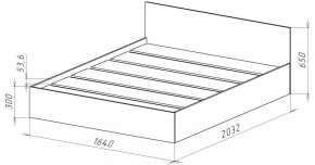НИЦЦА-14 Кровать 1600 с настилом ЛДСП (НЦ.14) в Новоуральске - novouralsk.mebel24.online | фото 3
