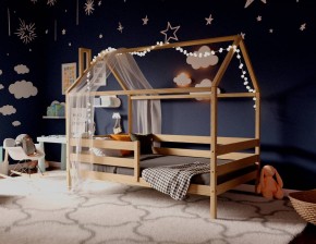 Кровать-домик 80*190 без покраски (без ящиков) в Новоуральске - novouralsk.mebel24.online | фото