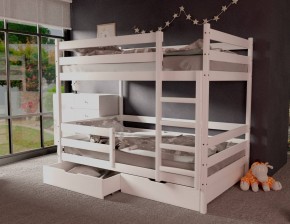 Кровать двухъярусная без крыши 80*160 Белый в Новоуральске - novouralsk.mebel24.online | фото