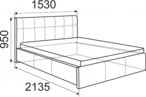 Кровать Лаура с латами Nice White 1400x2000 в Новоуральске - novouralsk.mebel24.online | фото 2