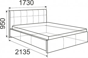 Кровать Лаура с латами Nice White 1400x2000 в Новоуральске - novouralsk.mebel24.online | фото 3