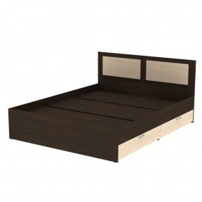 Кровать Ольга L45 (1200) 2 ящика (Венге-ДМ) в Новоуральске - novouralsk.mebel24.online | фото