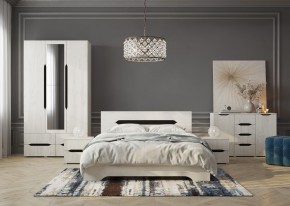 Кровать Вега 1,4 + основание (Крафт белый - Венге) в Новоуральске - novouralsk.mebel24.online | фото 3