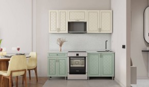 Кухня Версаль 2м Айвори/Васаби Готовое решение в Новоуральске - novouralsk.mebel24.online | фото 2