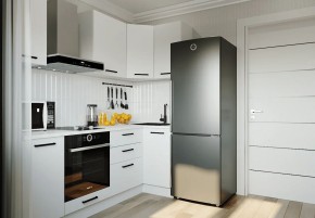 Кухонный гарнитур Белый Глянец 2200*1000 (Стол. 38мм) в Новоуральске - novouralsk.mebel24.online | фото 1