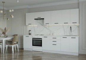 Кухонный гарнитур Белый Глянец 3000 (Стол. 38мм) в Новоуральске - novouralsk.mebel24.online | фото 1