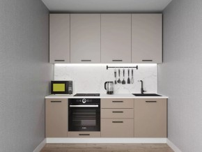 Кухонный гарнитур Каппучино 2200 h950 (Стол. 26мм) в Новоуральске - novouralsk.mebel24.online | фото