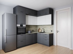 Кухонный гарнитур Меренга 2200*1700 (Стол. 38мм) в Новоуральске - novouralsk.mebel24.online | фото 1