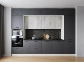 Кухонный гарнитур Санторини 3400 (Стол. 38мм) в Новоуральске - novouralsk.mebel24.online | фото 1