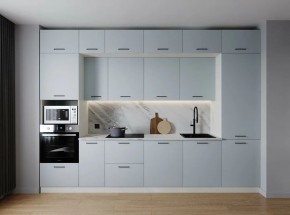 Кухонный гарнитур Смоки 3400 (Стол. 26мм) в Новоуральске - novouralsk.mebel24.online | фото