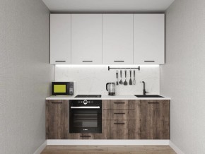 Кухонный гарнитур Старое Дерево 2200 h950 (Стол. 26мм) в Новоуральске - novouralsk.mebel24.online | фото