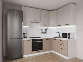 Кухонный гарнитур угловой Каппучино 2200*1600 h 950 (Стол. 38мм) в Новоуральске - novouralsk.mebel24.online | фото 1