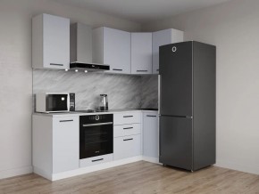 Кухонный гарнитур угловой Смоки 2200*1000 (Стол. 38 мм) в Новоуральске - novouralsk.mebel24.online | фото 1