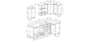 Кухонный гарнитур Умбра 2200*1000 (Стол. 26мм) в Новоуральске - novouralsk.mebel24.online | фото 2