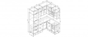 Кухонный гарнитур Умбра 2200*1700 (Стол. 38мм) в Новоуральске - novouralsk.mebel24.online | фото 2