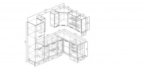 Кухонный гарнитур Умбра 2400*1600 (Стол. 38мм) в Новоуральске - novouralsk.mebel24.online | фото 2