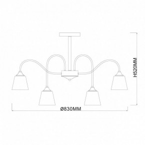 Люстра на штанге Escada Cobra 1147/8P в Новоуральске - novouralsk.mebel24.online | фото 3