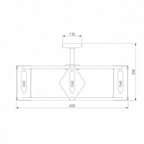 Люстра на штанге Eurosvet Aragon 60126/8 черный Smart (60116/8) в Новоуральске - novouralsk.mebel24.online | фото 3