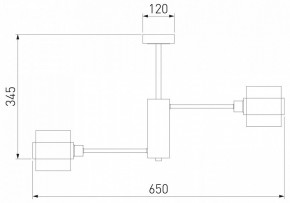 Люстра на штанге Eurosvet Arcada 70127/6 черный/дымчатый в Новоуральске - novouralsk.mebel24.online | фото 3