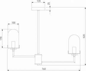 Люстра на штанге Eurosvet Pluto 60156/8 хром в Новоуральске - novouralsk.mebel24.online | фото 4