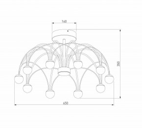 Люстра на штанге Eurosvet Ragno 90035/10 LED черный в Новоуральске - novouralsk.mebel24.online | фото 4