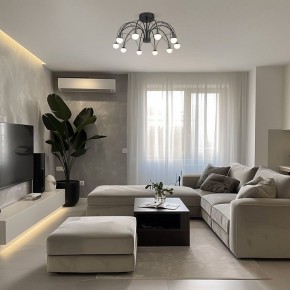 Люстра на штанге Eurosvet Ragno 90035/10 LED черный в Новоуральске - novouralsk.mebel24.online | фото 5