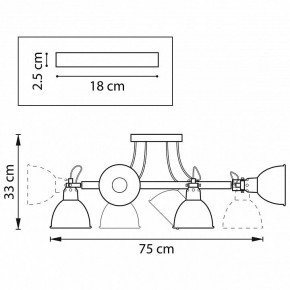 Люстра на штанге Lightstar Acrobata 761060 в Новоуральске - novouralsk.mebel24.online | фото 2