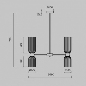 Люстра на штанге Maytoni Antic MOD302PL-10W в Новоуральске - novouralsk.mebel24.online | фото 3