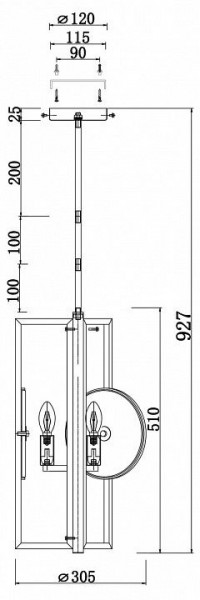 Люстра на штанге Maytoni Marmo MOD099PL-03G в Новоуральске - novouralsk.mebel24.online | фото 4