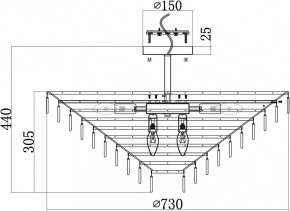 Люстра на штанге Maytoni Mazzo MOD130CL-14G в Новоуральске - novouralsk.mebel24.online | фото 4