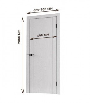 Межкомнатная дверь Bolivar Каньон браун (комплект) 600 в Новоуральске - novouralsk.mebel24.online | фото