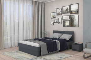 МС "Хилтон" Кровать 1,4 (графит) в Новоуральске - novouralsk.mebel24.online | фото