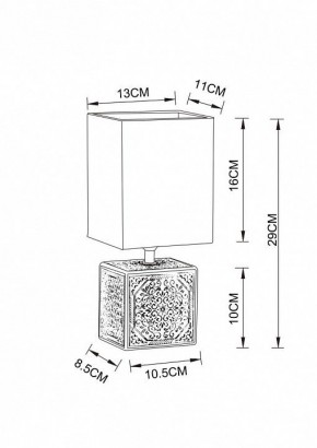 Настольная лампа декоративная Arte Lamp Fiori A4429LT-1BA в Новоуральске - novouralsk.mebel24.online | фото 3