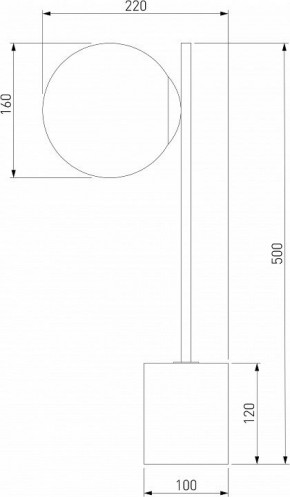 Настольная лампа декоративная Eurosvet Marbella 01157/1 черный в Новоуральске - novouralsk.mebel24.online | фото 3