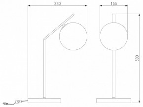 Настольная лампа декоративная Eurosvet Shape 01213/1 хром в Новоуральске - novouralsk.mebel24.online | фото 3