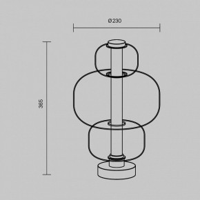 Настольная лампа декоративная Maytoni Atmos MOD364TL-L15B3K в Новоуральске - novouralsk.mebel24.online | фото 5