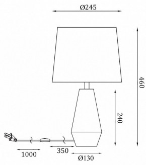 Настольная лампа декоративная Maytoni Calvin Table Z181-TL-01-W в Новоуральске - novouralsk.mebel24.online | фото 2