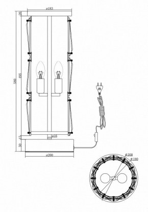 Настольная лампа декоративная Maytoni Puntes MOD043TL-02CH в Новоуральске - novouralsk.mebel24.online | фото 4