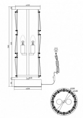 Настольная лампа декоративная Maytoni Puntes MOD043TL-02G в Новоуральске - novouralsk.mebel24.online | фото 3