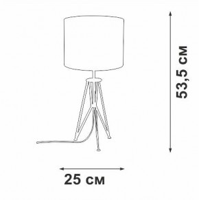 Настольная лампа декоративная Vitaluce V2834 V2834-1/1L в Новоуральске - novouralsk.mebel24.online | фото 2