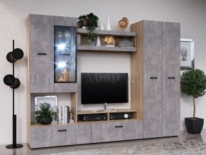 Нэнси New Полка (ЛДСП) Бетон светлый/Сонома в Новоуральске - novouralsk.mebel24.online | фото 2