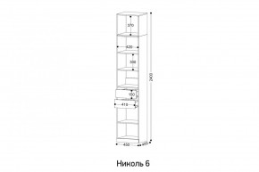 НИКОЛЬ 6 Пенал в Новоуральске - novouralsk.mebel24.online | фото 2